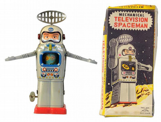 Illustration for article titled 7 Humanoid Toy Robots from the Original Space Age